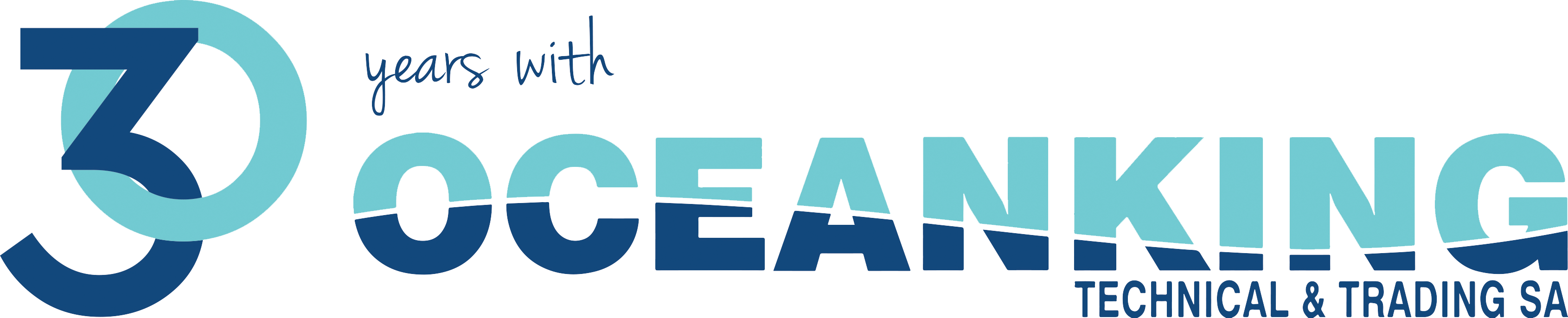30 years with oceanking logo